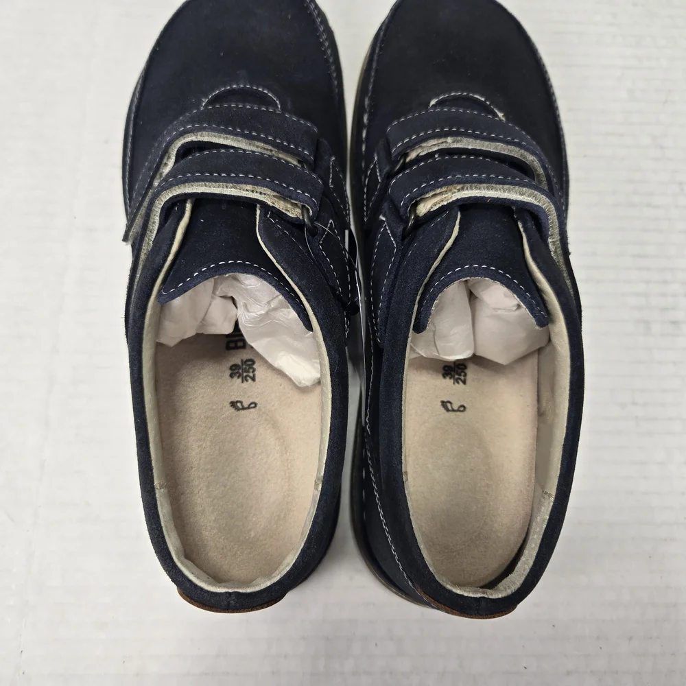 Birkenstock Unisex Tyler Oxford Velcro Closure Blue Suede Shoes EU 39 US W8 M6 - Picture 6 of 12